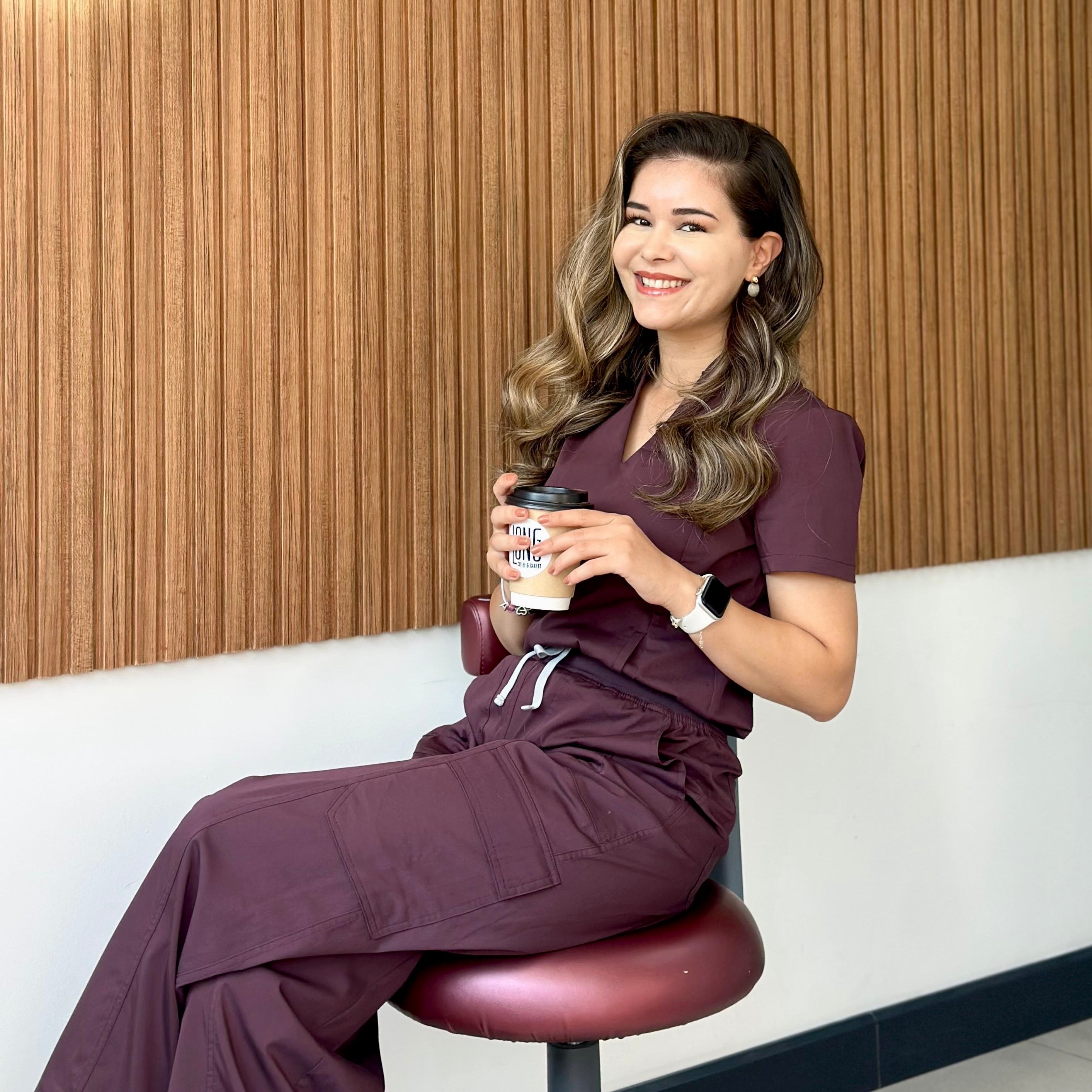 Bloom Chicory Scrub Üst