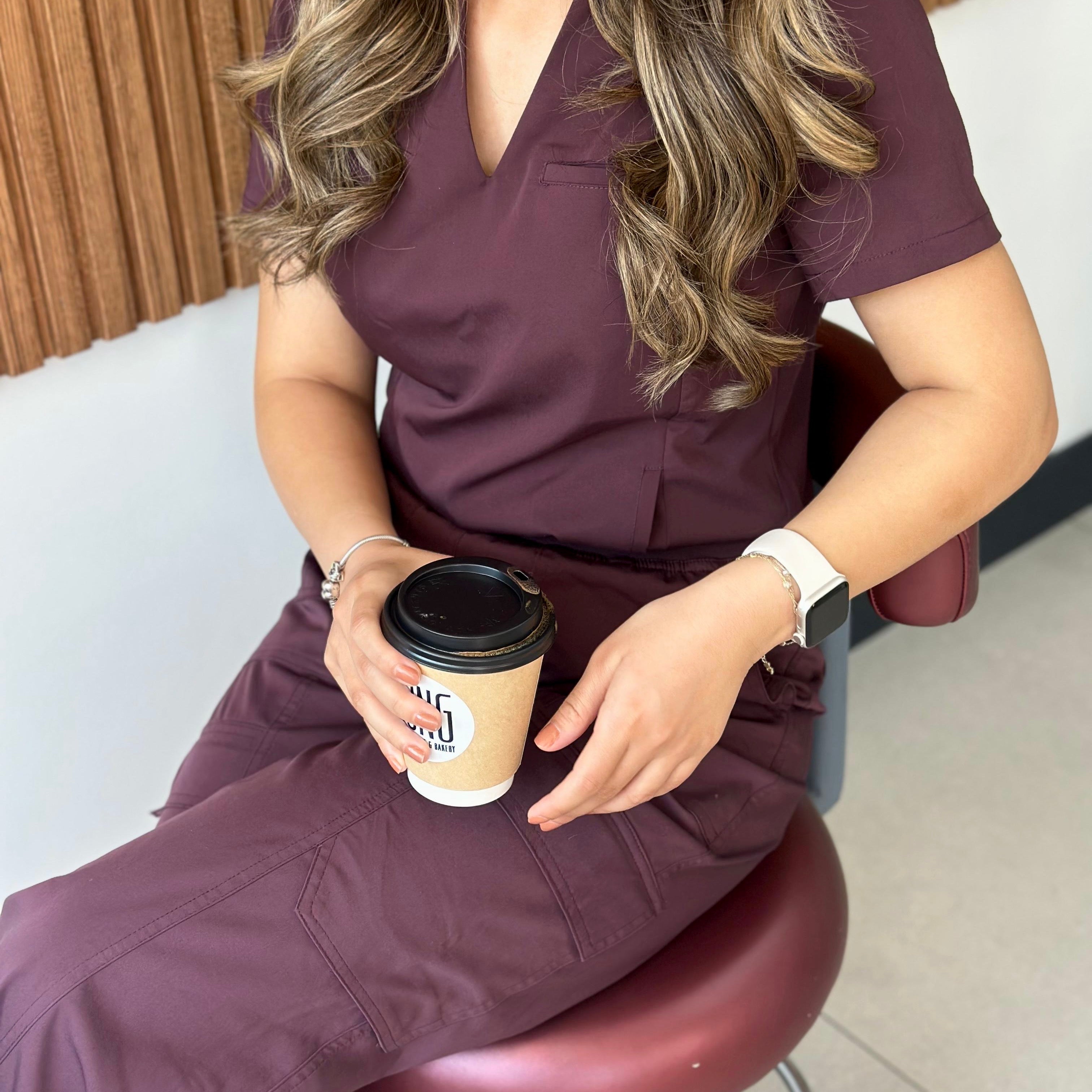 Bloom Chicory Scrub Üst