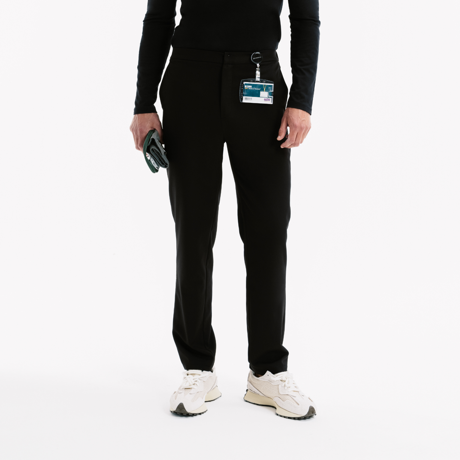 Dylan Slim Black Scrub Pantolon