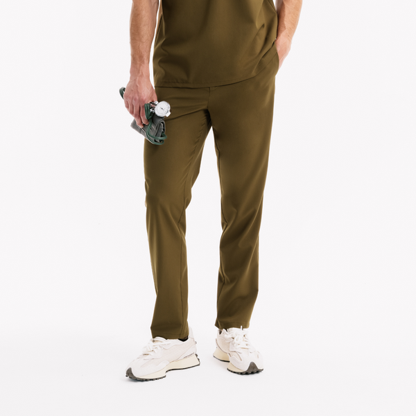 Dylan Slim Erkek Hunter Green Scrub Pantolon