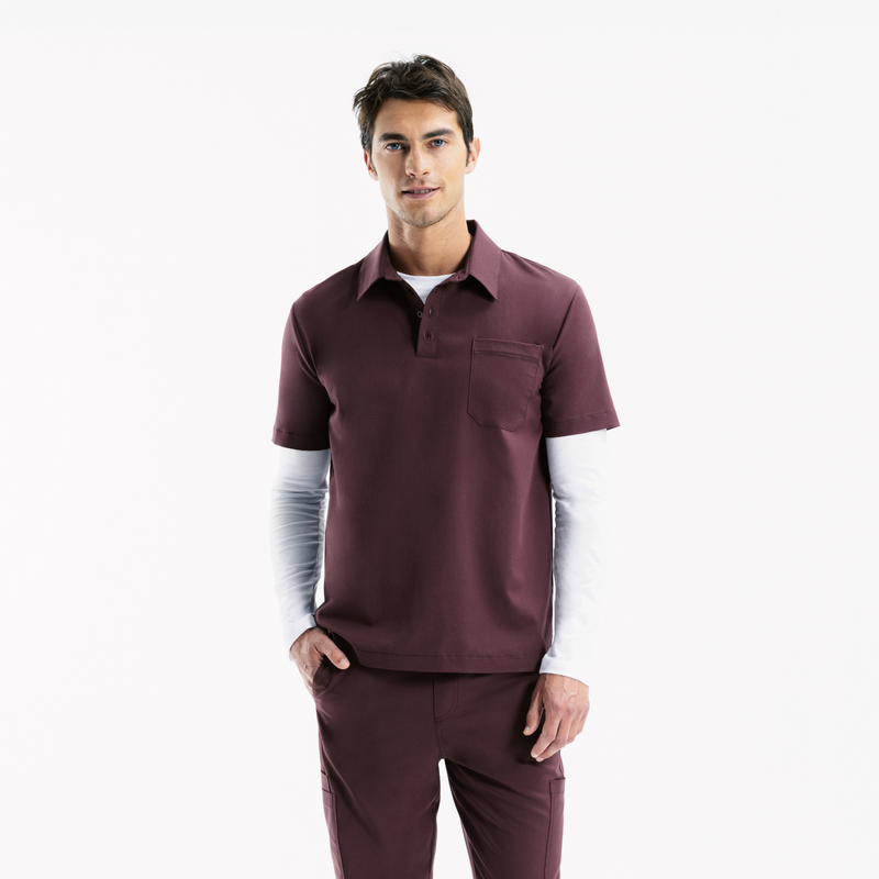 Bowie Kısa Kollu Chicory Polo Scrub